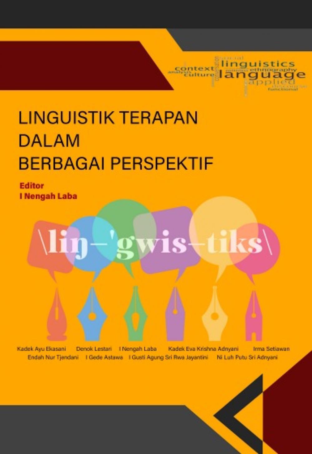 LINGUISTIK TERAPAN  DALAM BERBAGAI PERSPEKTIF